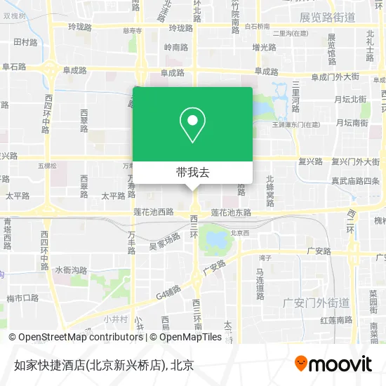 如家快捷酒店(北京新兴桥店)地图