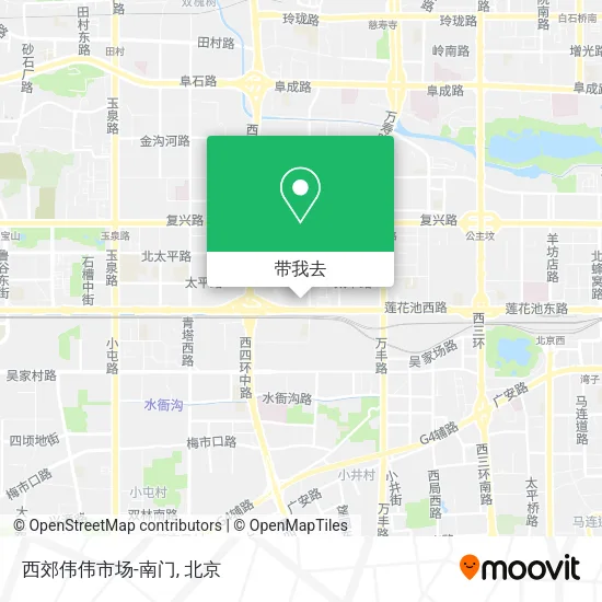 西郊伟伟市场-南门地图