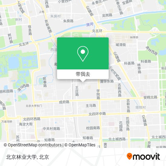 北京林业大学地图