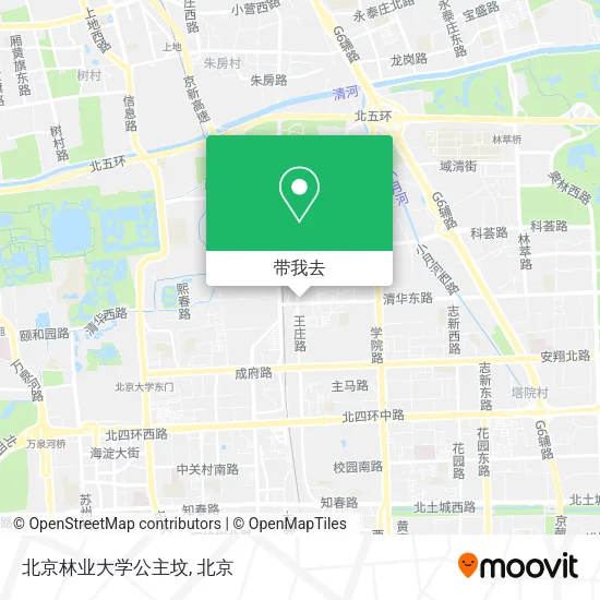 北京林业大学公主坟地图