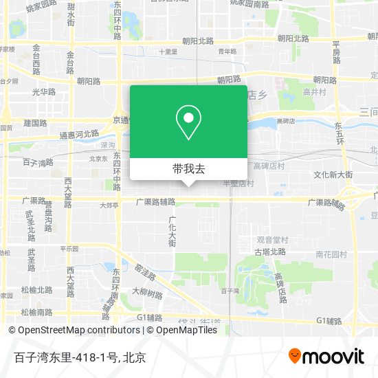 百子湾东里-418-1号地图