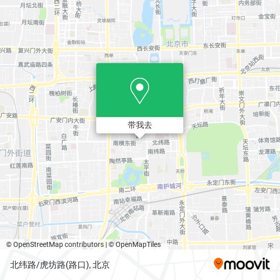 北纬路/虎坊路(路口)地图