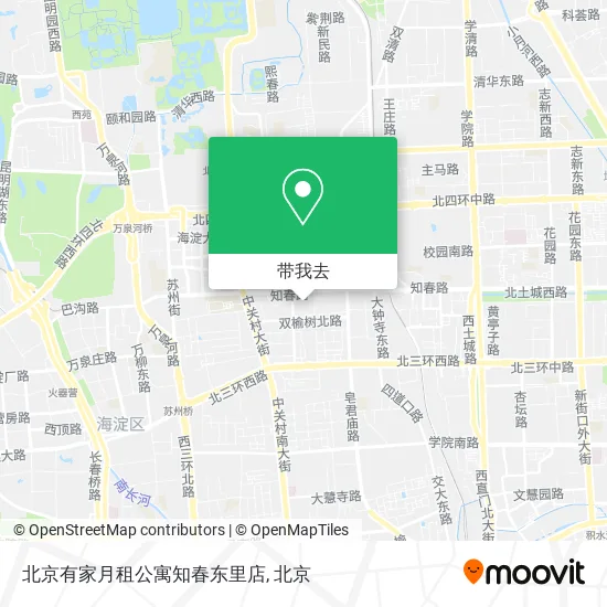 北京有家月租公寓知春东里店地图
