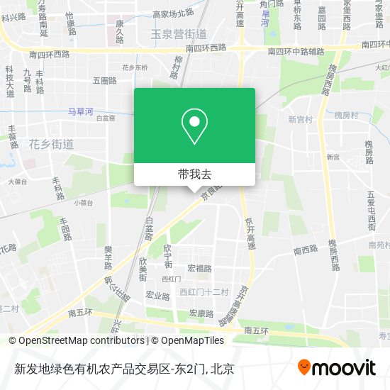新发地绿色有机农产品交易区-东2门地图