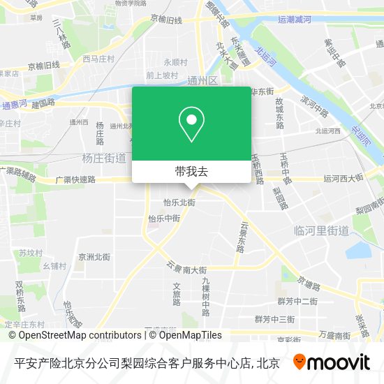 平安产险北京分公司梨园综合客户服务中心店地图