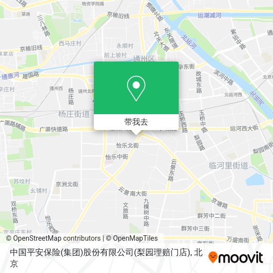中国平安保险(集团)股份有限公司(梨园理赔门店)地图