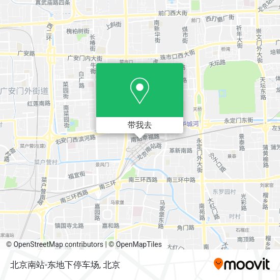 北京南站-东地下停车场地图