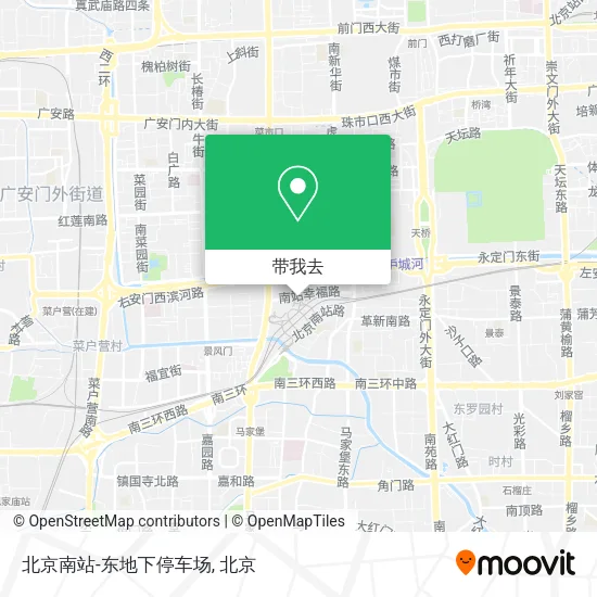 北京南站-东地下停车场地图