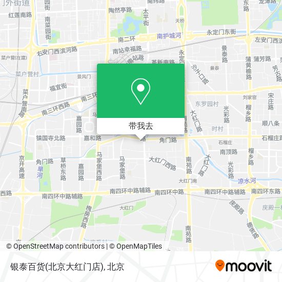 银泰百货(北京大红门店)地图