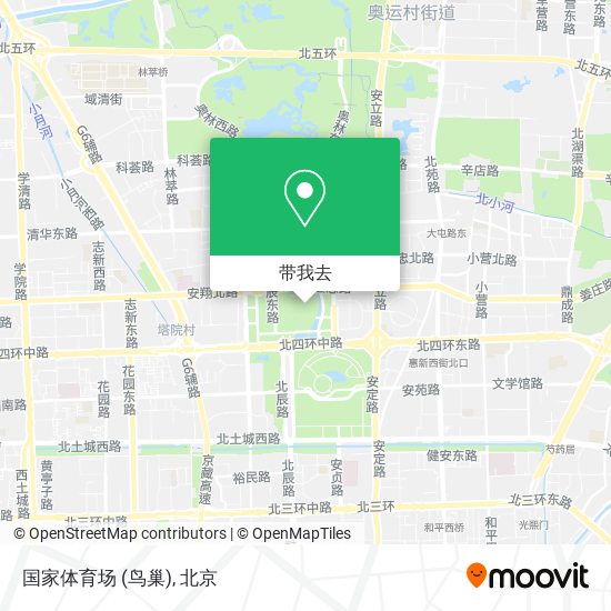 国家体育场 (鸟巢)地图
