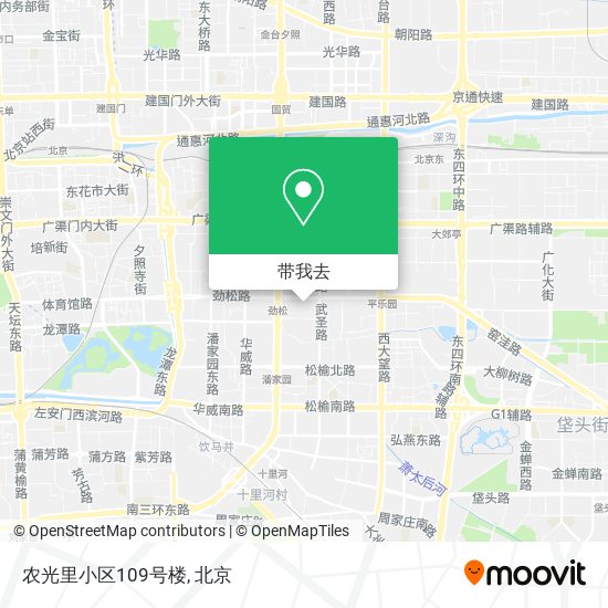农光里小区109号楼地图