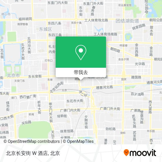 北京长安街 W 酒店地图