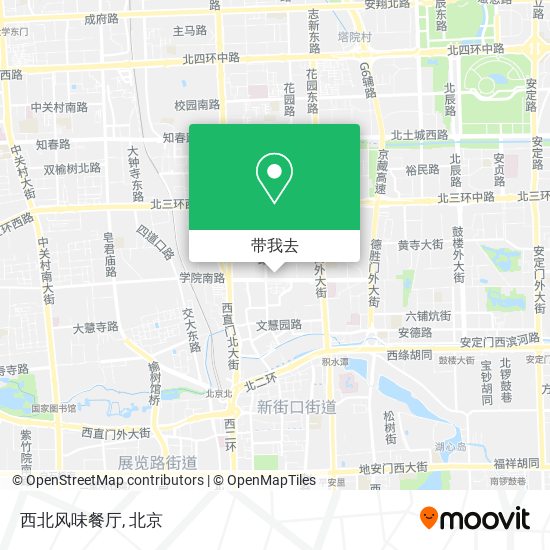 西北风味餐厅地图