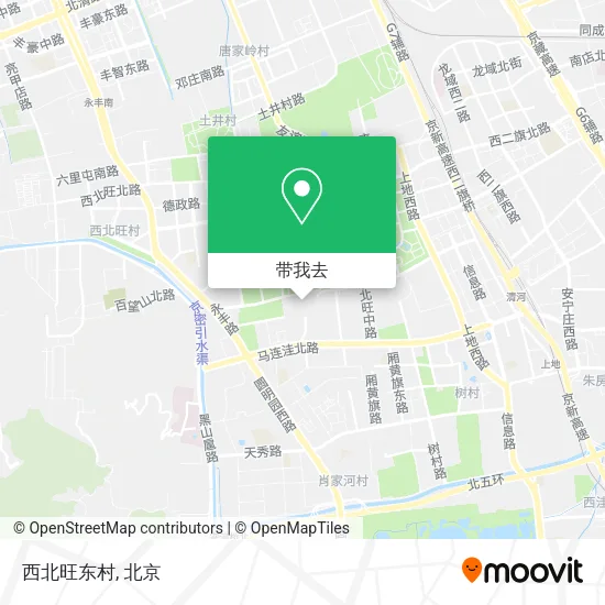 西北旺东村地图