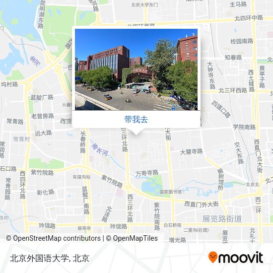 北京外国语大学地图