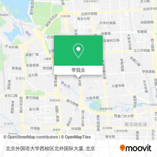 北京外国语大学西校区北外国际大厦地图