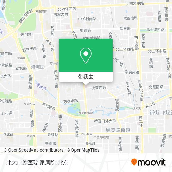 北大口腔医院-家属院地图