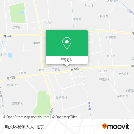 顺义区杨镇人大地图