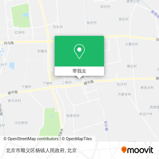 北京市顺义区杨镇人民政府地图