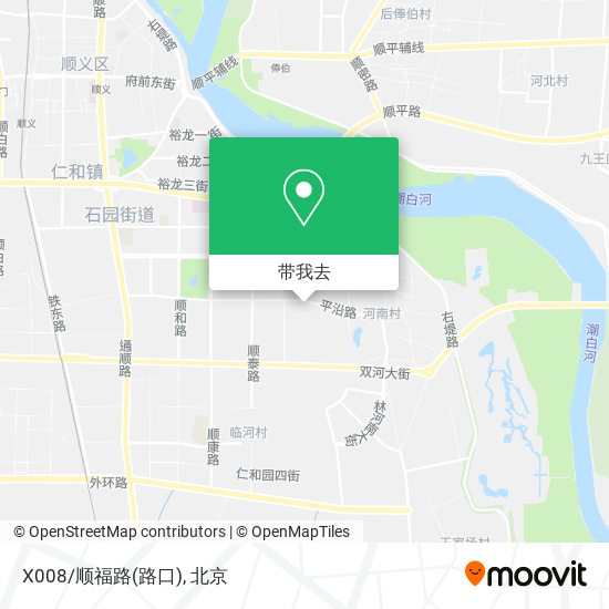 X008/顺福路(路口)地图