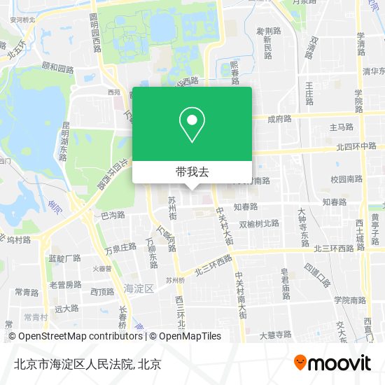 北京市海淀区人民法院地图