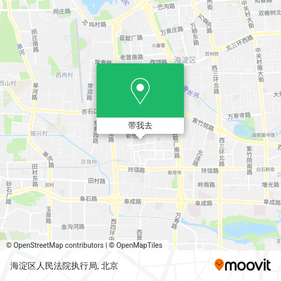 海淀区人民法院执行局地图