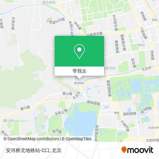 安河桥北地铁站-C口地图
