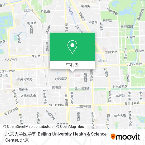 北京大学医学部 Beijing University Health & Science Center地图