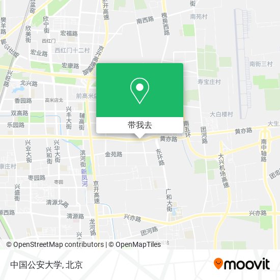 中国公安大学地图
