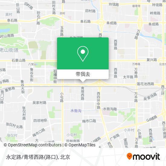 永定路/青塔西路(路口)地图