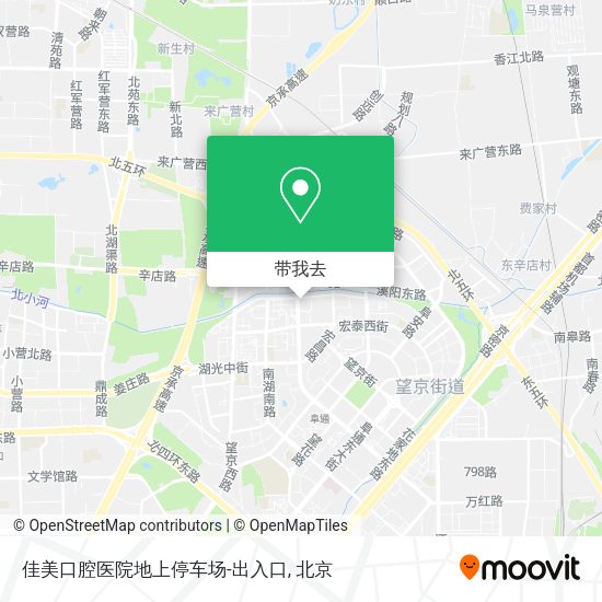 佳美口腔医院地上停车场-出入口地图