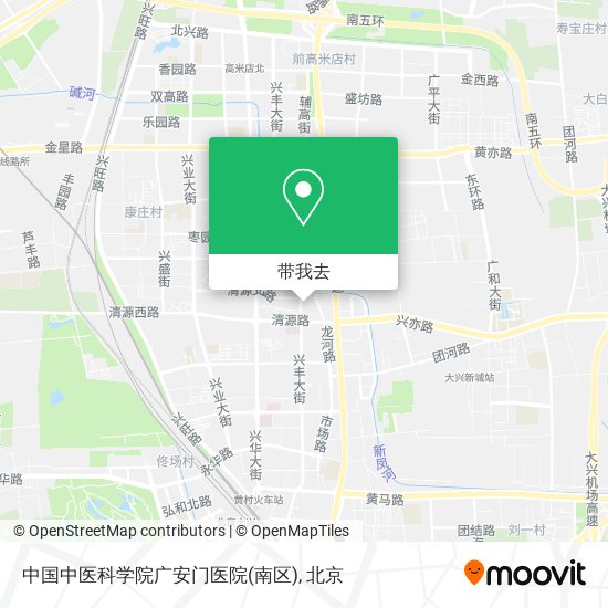 中国中医科学院广安门医院(南区)地图
