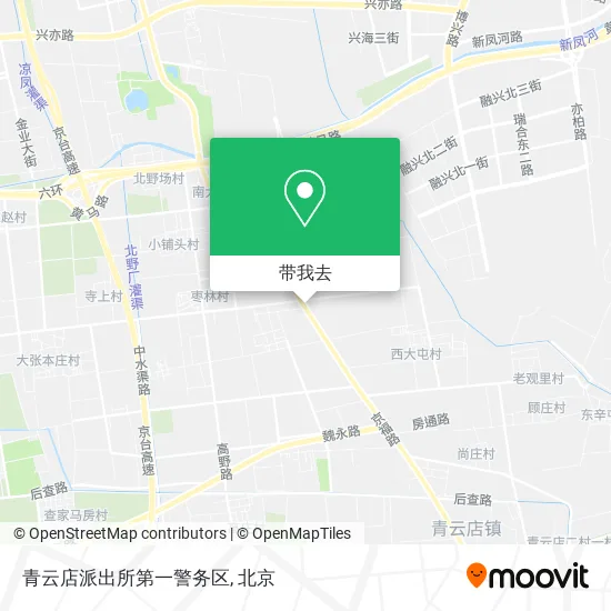 青云店派出所第一警务区地图