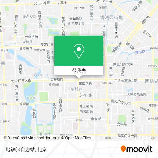 地铁张自忠站地图