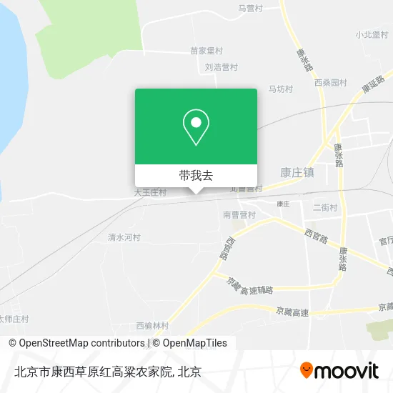北京市康西草原红高粱农家院地图
