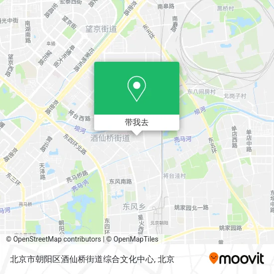 北京市朝阳区酒仙桥街道综合文化中心地图