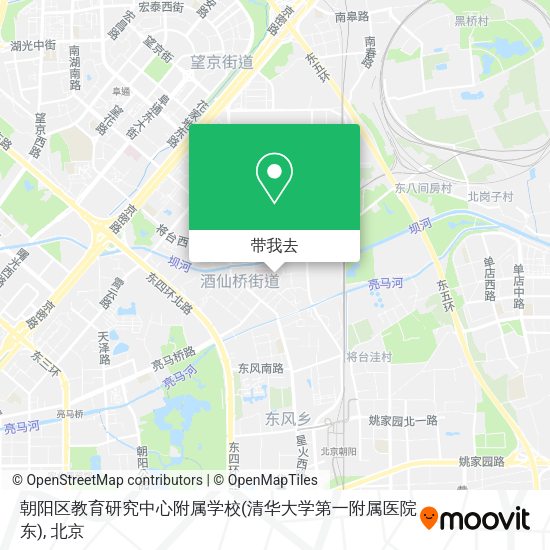 朝阳区教育研究中心附属学校(清华大学第一附属医院东)地图