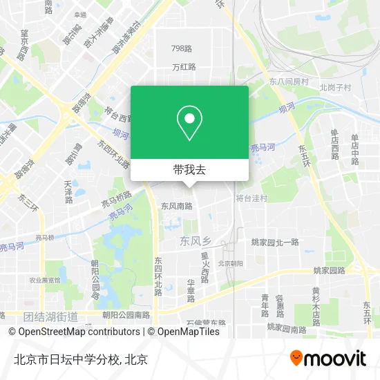 北京市日坛中学分校地图