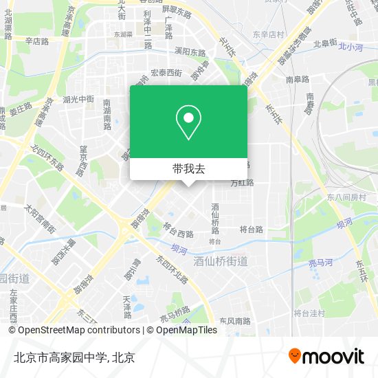 北京市高家园中学地图