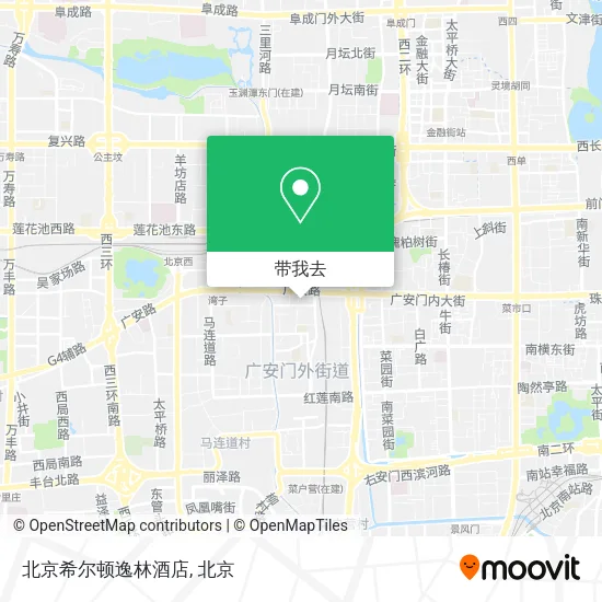 北京希尔顿逸林酒店地图
