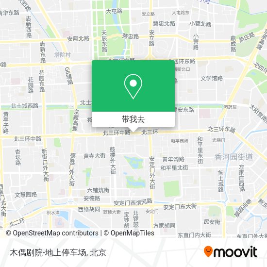 木偶剧院-地上停车场地图