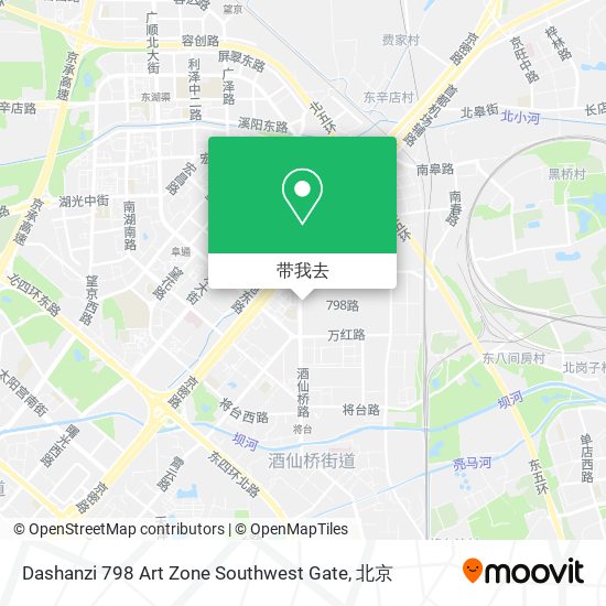 Dashanzi 798 Art Zone Southwest Gate地图