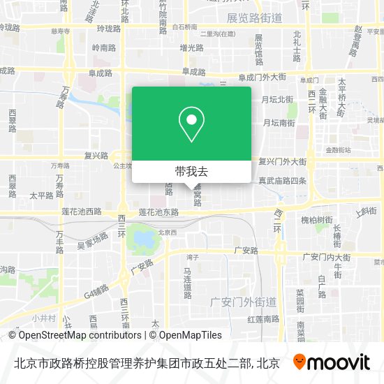 北京市政路桥控股管理养护集团市政五处二部地图