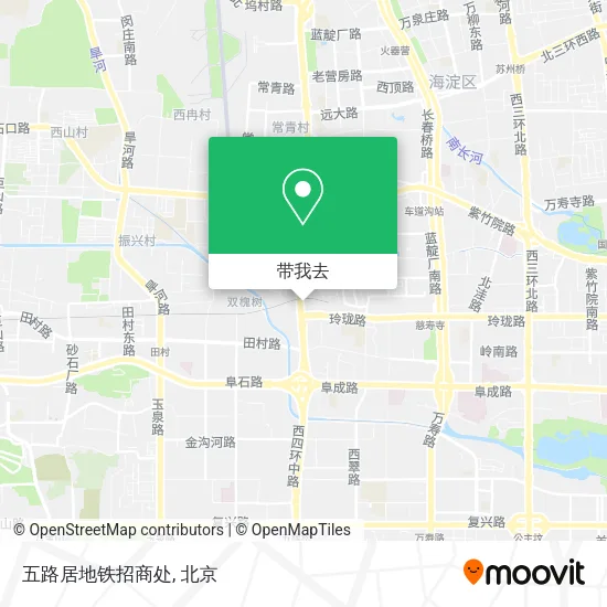 五路居地铁招商处地图