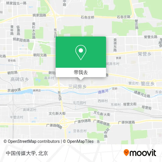 中国传媒大学地图