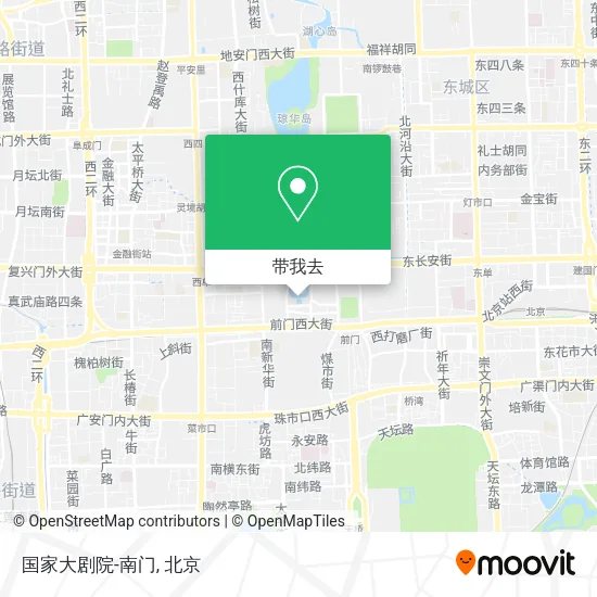 国家大剧院-南门地图