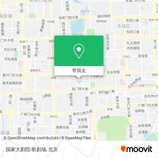国家大剧院-歌剧场地图