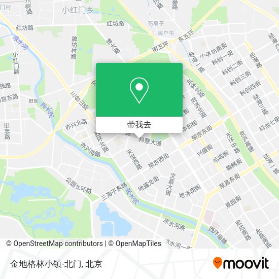 金地格林小镇-北门地图