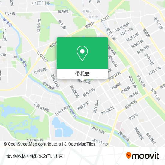 金地格林小镇-东2门地图