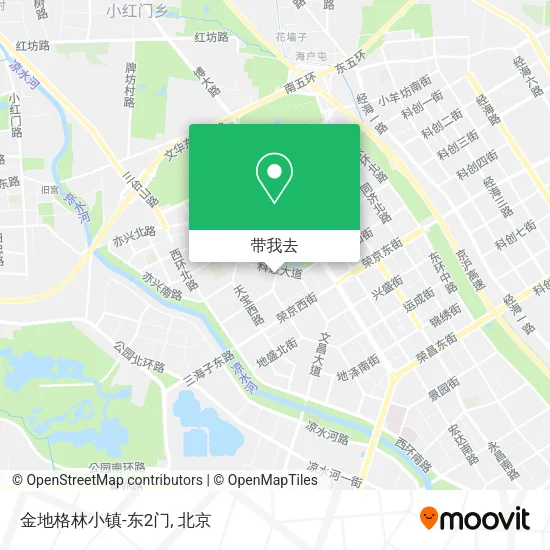 金地格林小镇-东2门地图